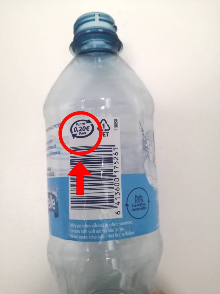 リサイクル可能なペットボトル